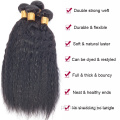 Cutícula atacadista Alinhada Yaki pacote de cabelo humano reto Bundles de cabelo virgem crua para mulheres negras